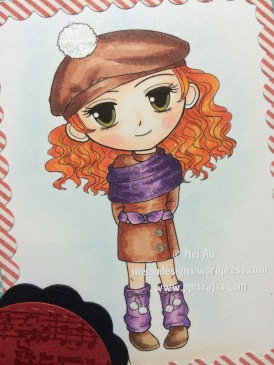 Winter Girl with Hat and Scarf , Artbymira, WRMK Dies